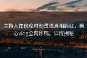 主持人在傍晚时刻遭遇真相脸红，糖心vlog全网炸锅，详情揭秘