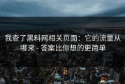 我查了黑料网相关页面：它的流量从哪来 - 答案比你想的更简单