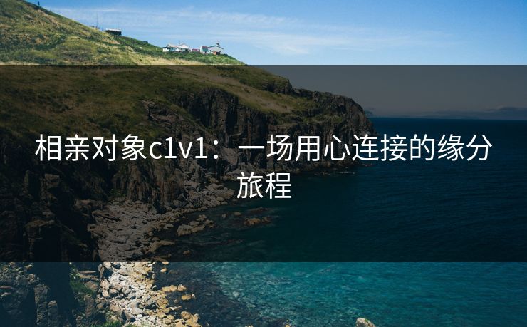 相亲对象c1v1：一场用心连接的缘分旅程